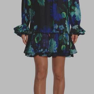 Floral Print Ruffle Dress